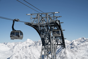 Soelden, Ötztal, mountains, winter, cable car, skilift, Gaislachkoglbahn